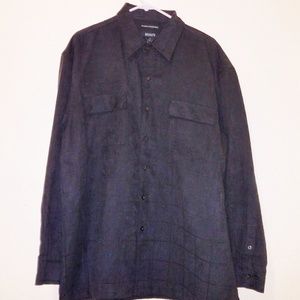 Bruno Men's Sueded Microfiber Dress Shirt